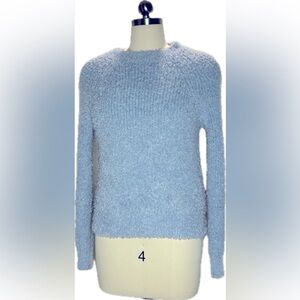Hippie Rose- Blue furry sweater. Small.